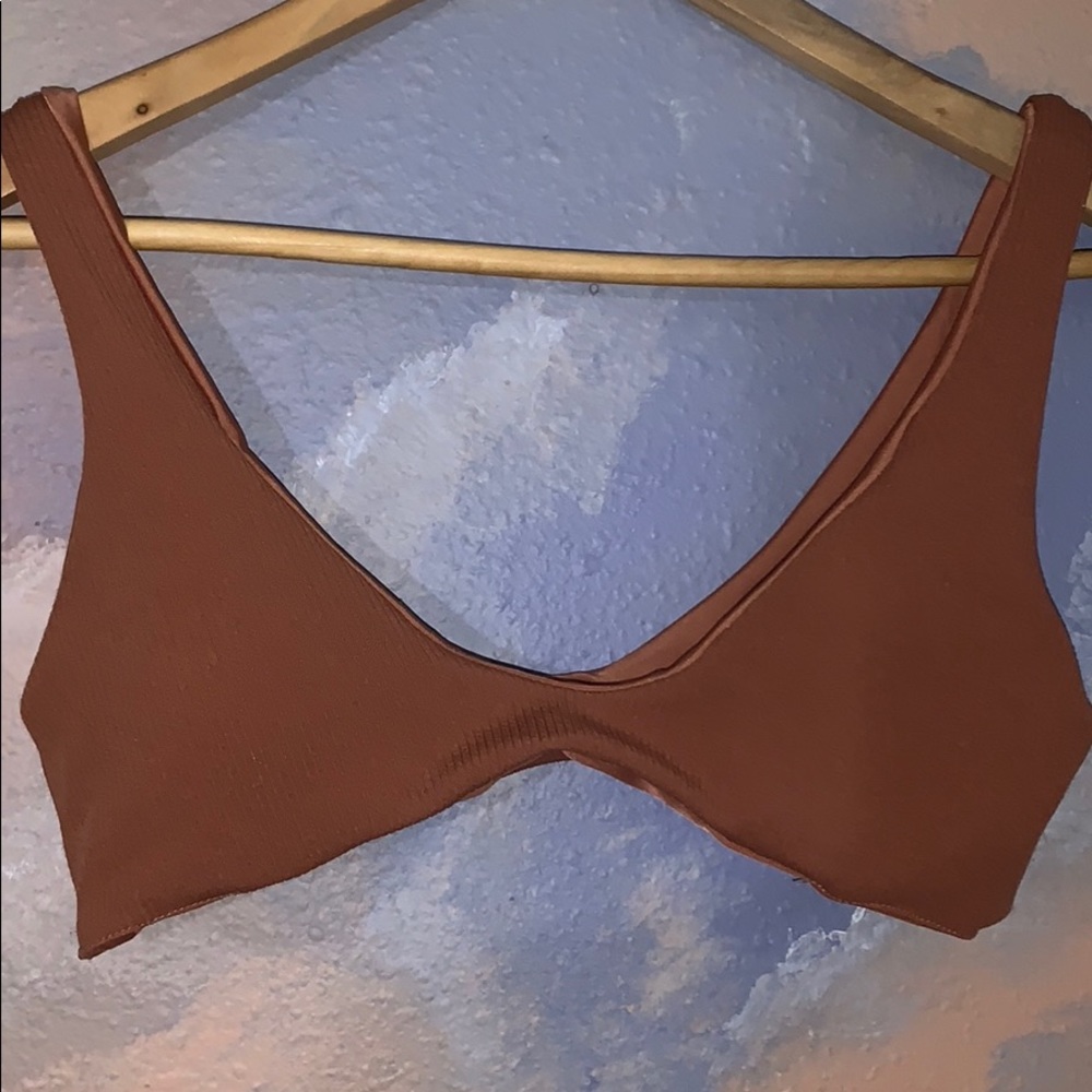 clay color bikini top